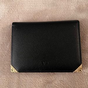 Valentino Garavani Wallet black with golden hardware and Dust bag